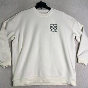 lululemon heavyweight fleece pullover~tennis club edition (SOLD OUT ONLINE)